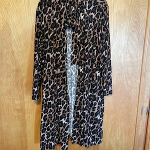 Natori Animal Print Cardigan